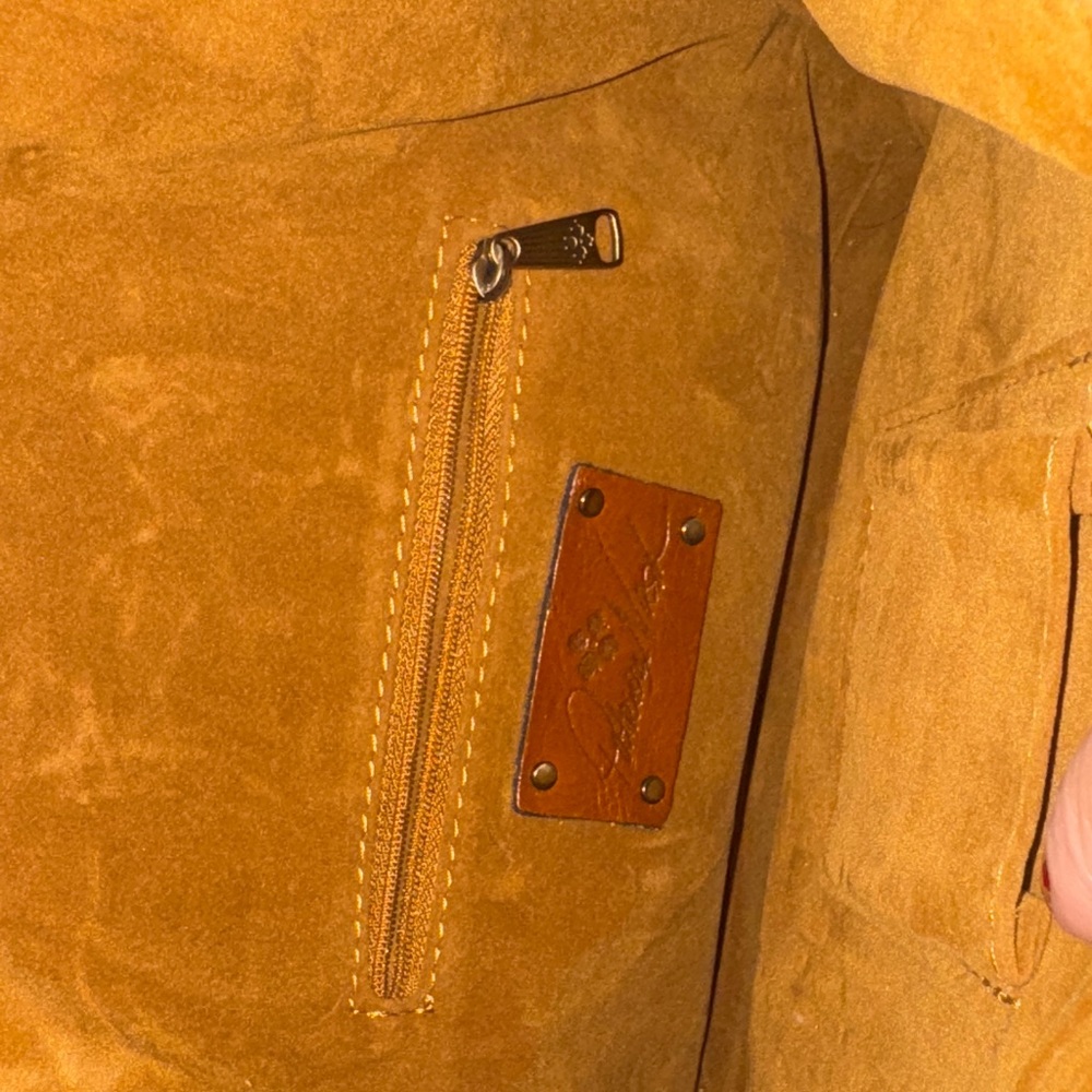 Embossed Leather Backpack - Tan - Picture 9 of 10